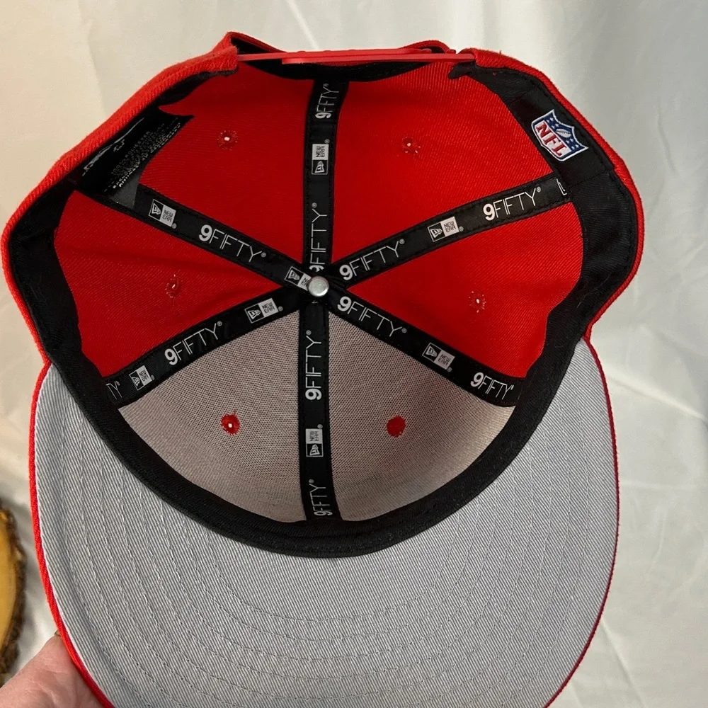 NFL Kansas City Chiefs New Era Fifty Nine hard bill adjustable cap one size‎ - Picture 5 of 7